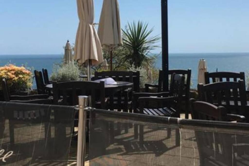 **Sunny And Bright, Thatchers Rock One Bed Beach Front Apartment*** Torquay Eksteriør bilde